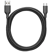 Câble tissé USB-C à USB-A de 3 m (9,8 pi) de Best Buy Essentials (BE-MCA10CAB-C) - Noir - Exclusivité Best Buy