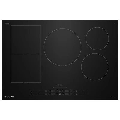Surface de cuisson à induction Temp Cook à 5 éléments de 30 po de KitchenAid (KCIT730SBL) - Noir