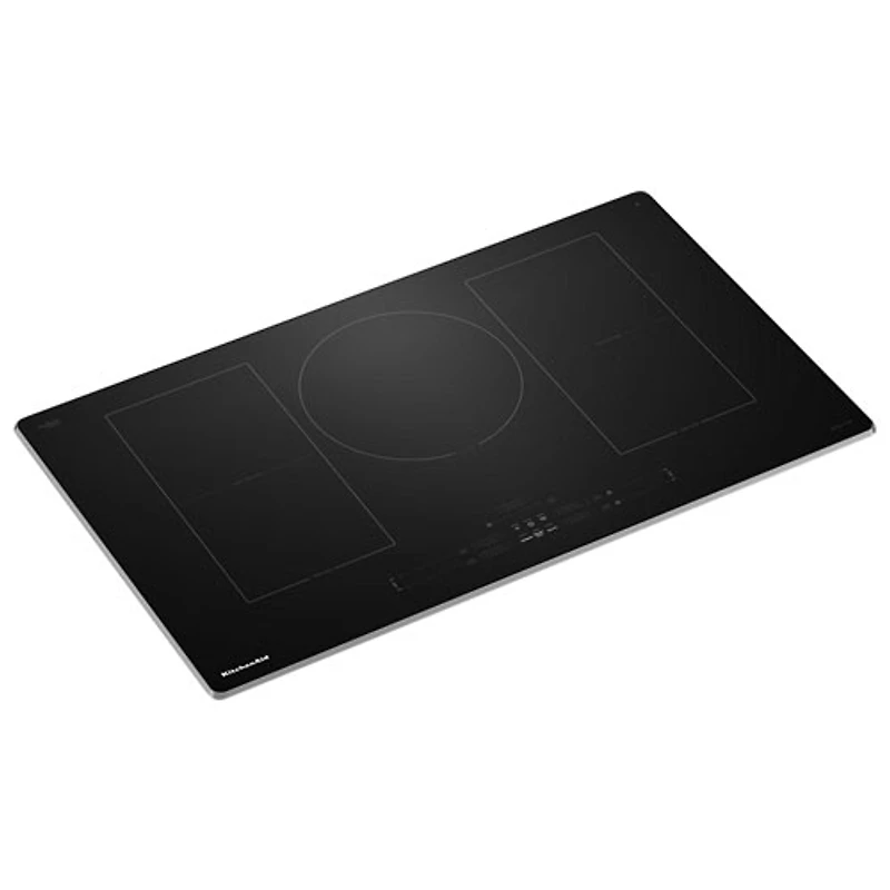 KitchenAid 36" 5-Element Temp Cook Induction Cooktop (KCIT736SSS) - Black Glass/Stainless Steel