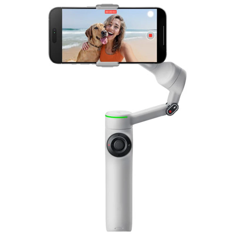 Ensemble avec stabilisateur à cardan Flow 2 Pro d'Insta360 (CINSABQB_FLOW226) - Gris