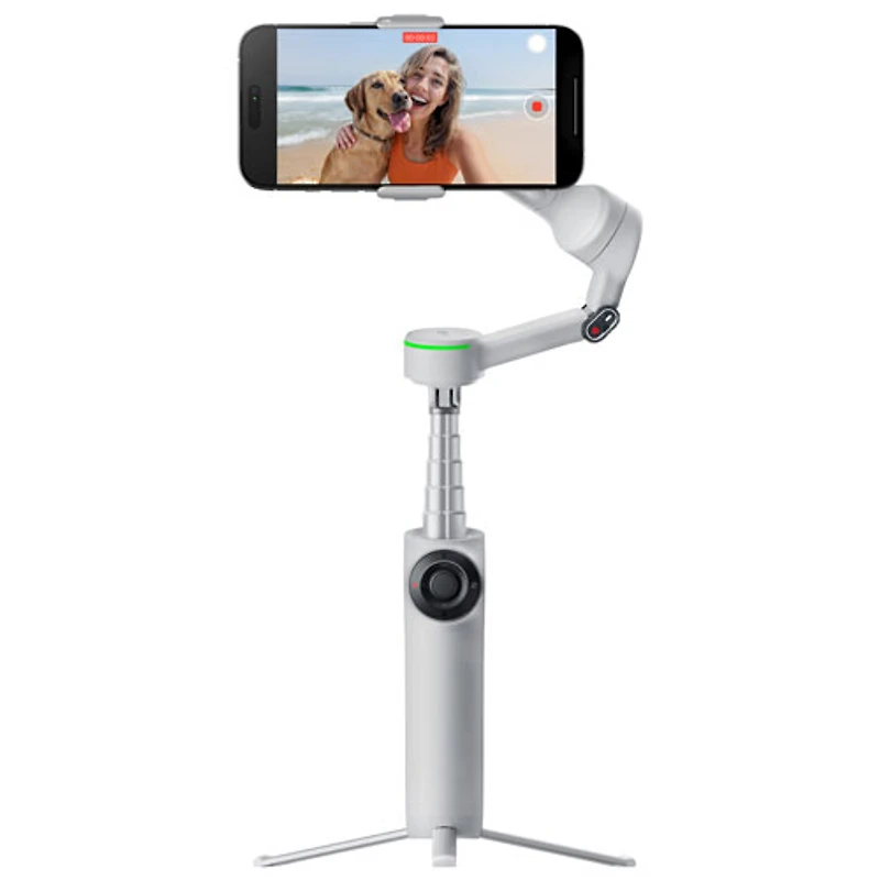 Ensemble avec stabilisateur à cardan Flow 2 Pro d'Insta360 (CINSABQB_FLOW226) - Gris