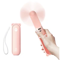 Ventilateur portatif Life8 Plus de Jisulife - Rose