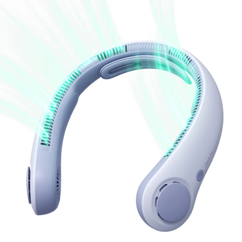 Ventilateur de cou Life4 de Jisulife - Bleu pâle