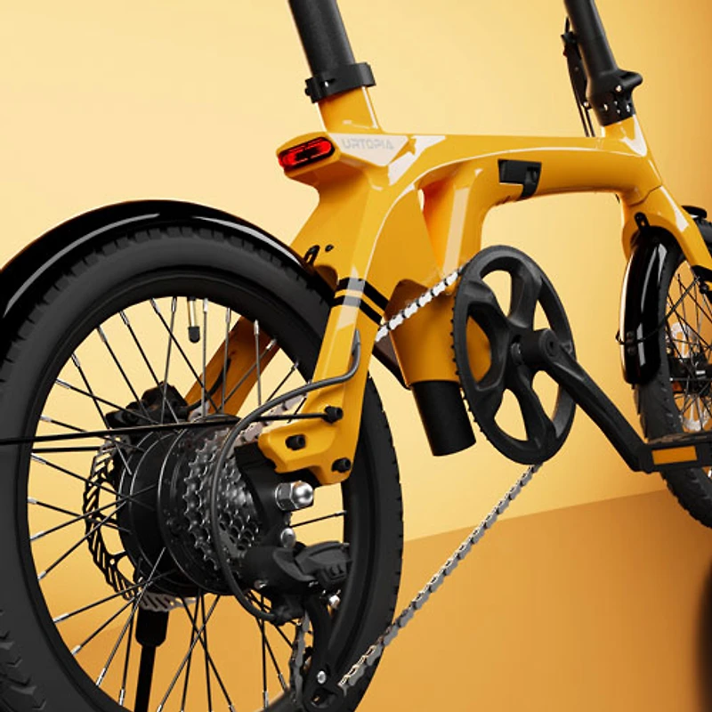 Urtopia Carbon Fold 1 Foldable Electric City Bike (500W/64km Battery Range/32 km/h Top Speed