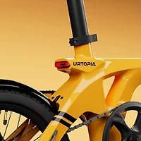 Urtopia Carbon Fold 1 Foldable Electric City Bike (500W/64km Battery Range/32 km/h Top Speed