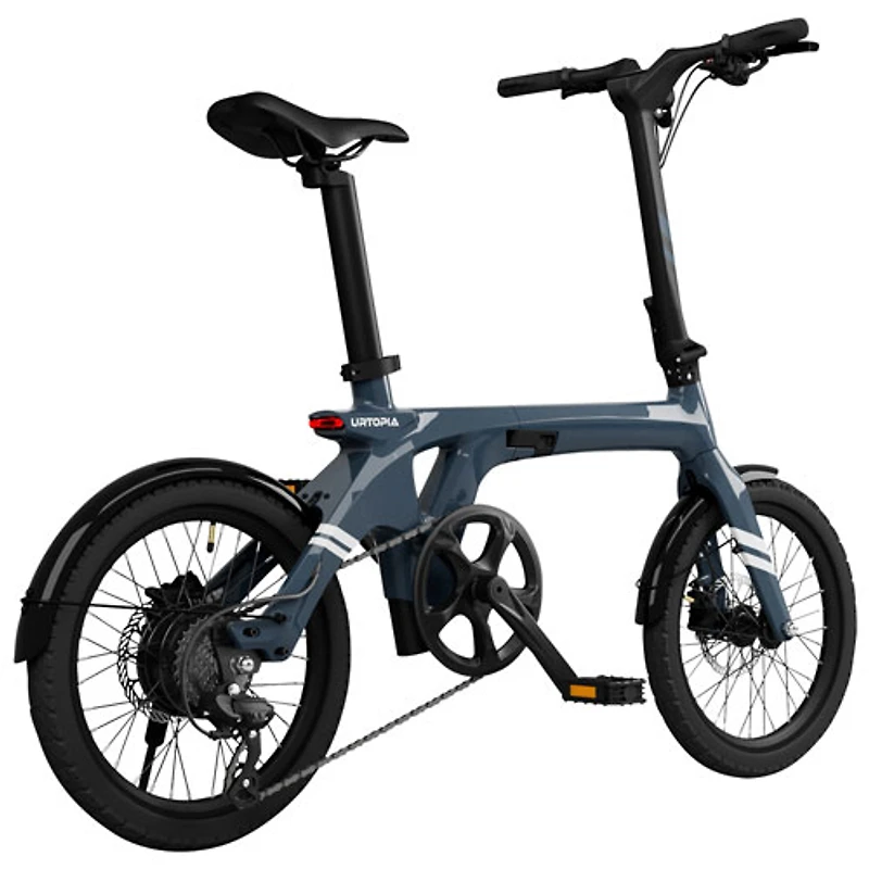 Urtopia Carbon Fold 1 Foldable Electric City Bike (500W/64km Battery Range/32 km/h Top Speed) - Yellow