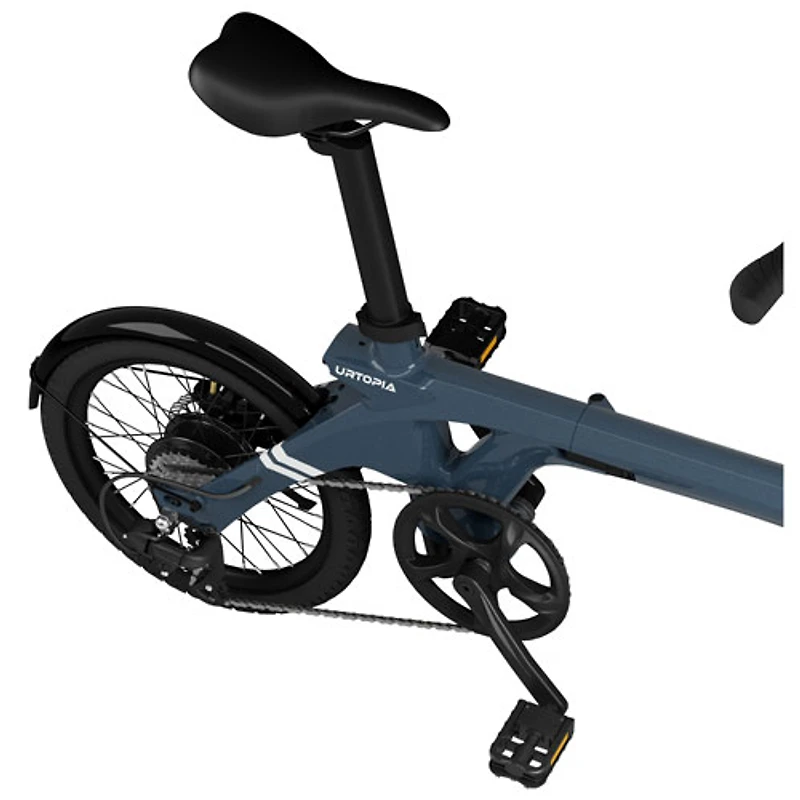 Urtopia Carbon Fold 1 Foldable Electric City Bike (500W/64km Battery Range/32 km/h Top Speed) - Yellow