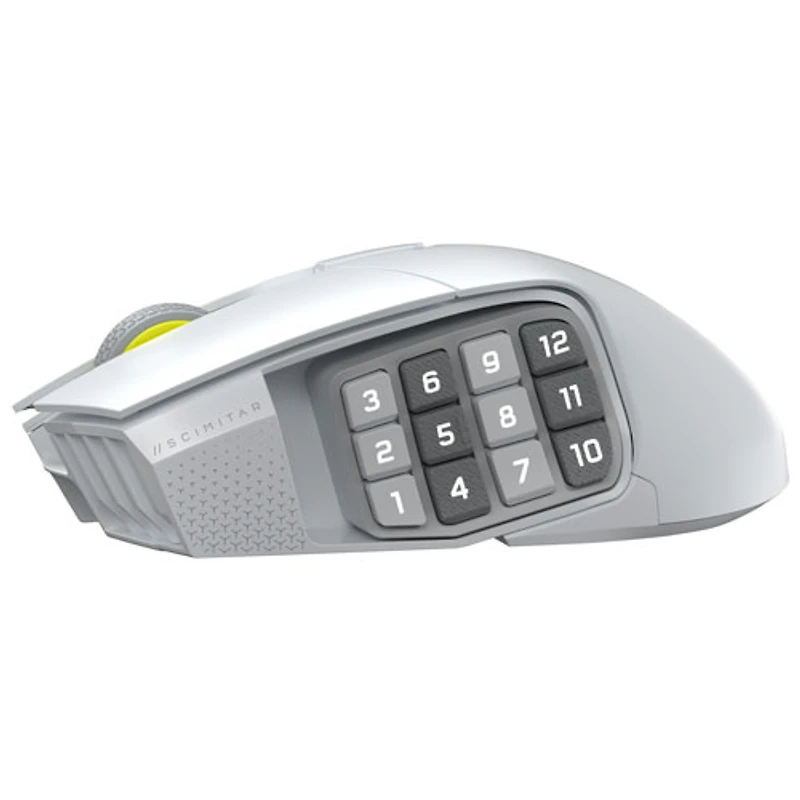 Corsair Scimitar Elite SE MMO 33000 DPI Bluetooth Gaming Mouse - White - Only at Best Buy