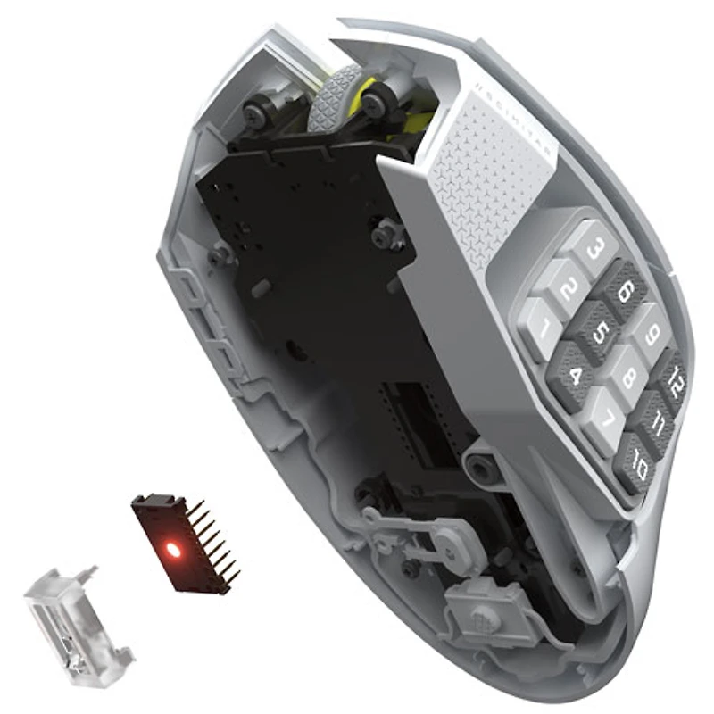 Corsair Scimitar Elite SE MMO 33000 DPI Bluetooth Gaming Mouse - White - Only at Best Buy