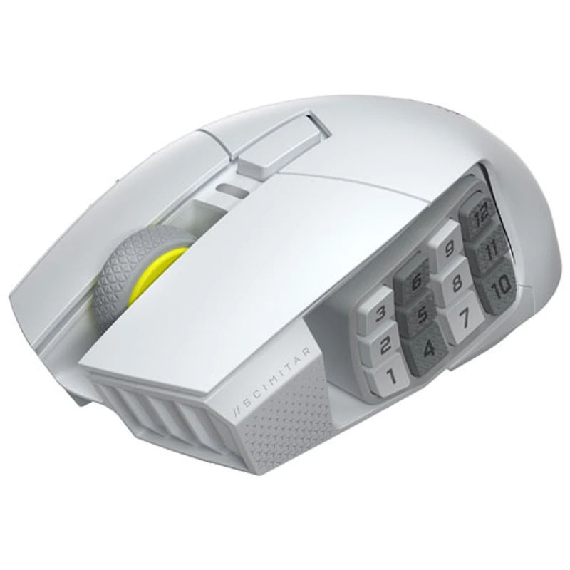 Souris de jeu Bluetooth de 33 000 ppp Scimitar Elite SE MMO de Corsair - Blanc - Exclusivité Best Buy