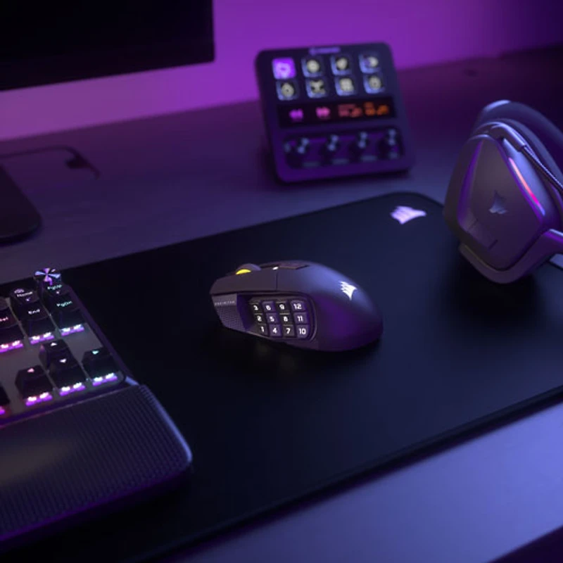 Souris de jeu Bluetooth de 33 000 ppp Scimitar Elite SE MMO de Corsair - Bronze industriel