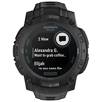Montre intelligente multisport Bluetooth de mm Instinct 3 édition Solar Tactical de Garmin