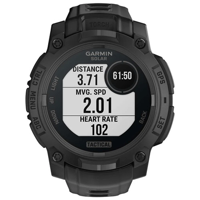 Montre intelligente multisport Bluetooth de mm Instinct 3 édition Solar Tactical de Garmin