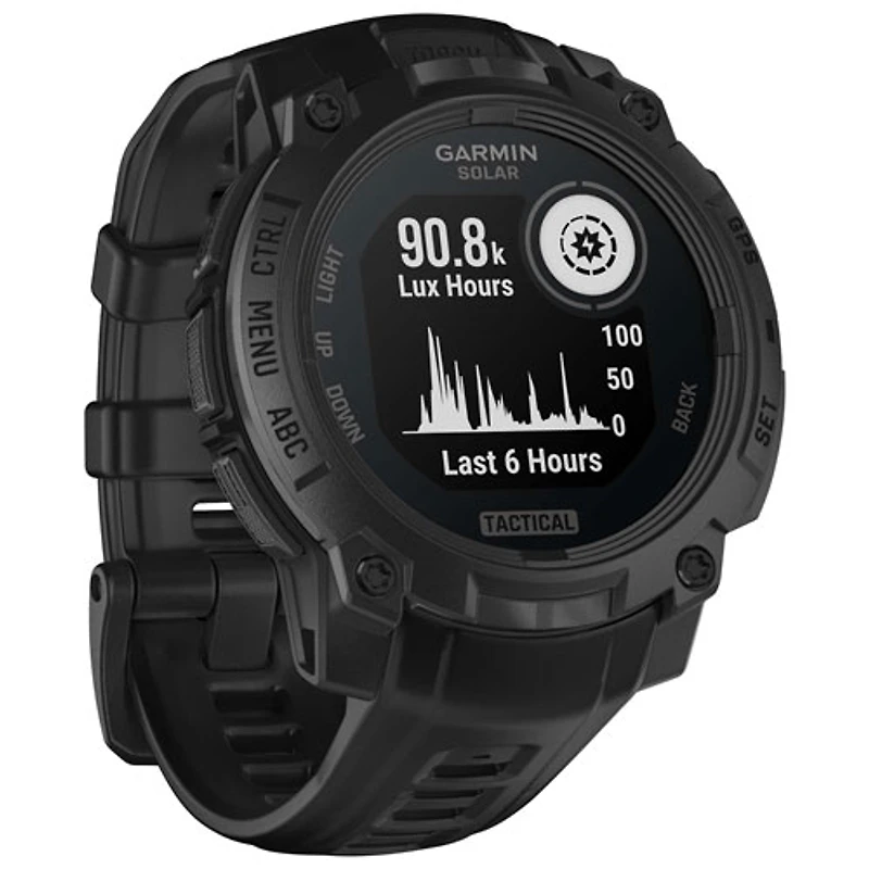 Montre intelligente multisport Bluetooth de mm Instinct 3 édition Solar Tactical de Garmin