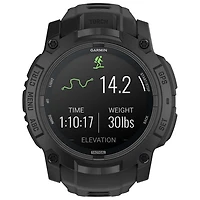Montre intelligente multisport Bluetooth de 45 mm à écran AMOLED Instinct 3 édition Tactical de Garmin - Noir