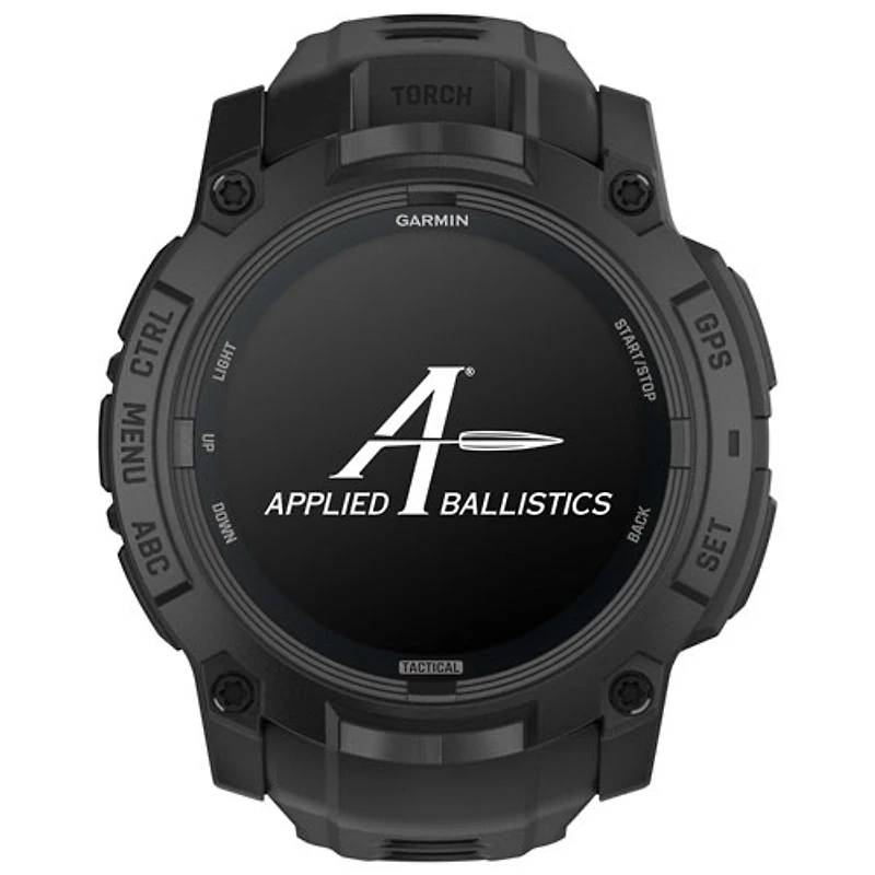 Montre intelligente multisport Bluetooth de 45 mm à écran AMOLED Instinct 3 édition Tactical de Garmin - Noir
