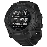 Montre intelligente multisport Bluetooth de 50 mm Instinct 3 édition Solar Tactical de Garmin - Noir