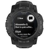 Garmin Instinct 3 Solar Tactical Edition 50mm Bluetooth Multisport Smartwatch - Black