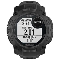 Montre intelligente multisport Bluetooth de 50 mm Instinct 3 édition Solar Tactical de Garmin - Noir