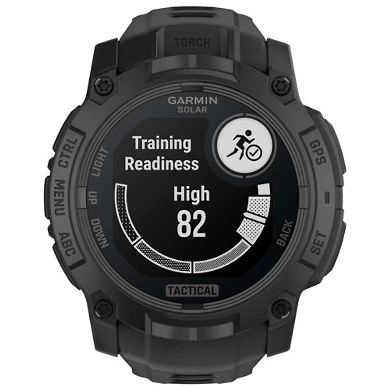 Garmin Instinct 3 Solar Tactical Edition 50mm Bluetooth Multisport Smartwatch - Black