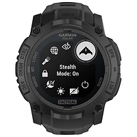 Montre intelligente multisport Bluetooth de 50 mm Instinct 3 édition Solar Tactical de Garmin - Noir