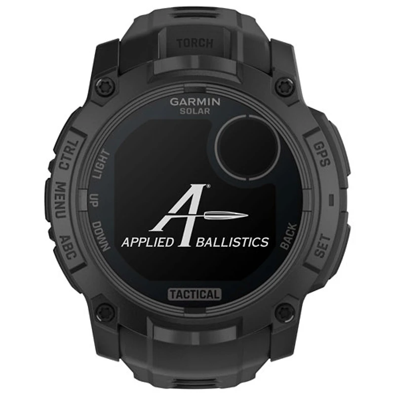 Garmin Instinct 3 Solar Tactical Edition 50mm Bluetooth Multisport Smartwatch - Black