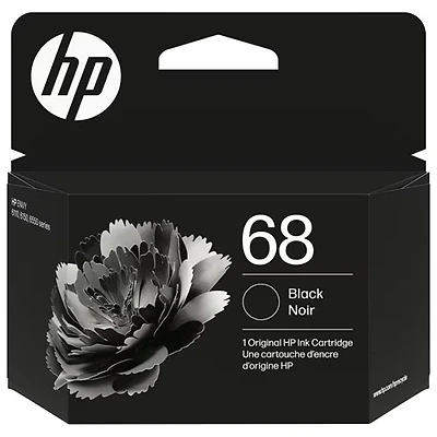 Cartouche d'encre noire originale 68 de HP