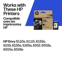 Cartouche d'encre noire d'origine HP 68e EvoMore