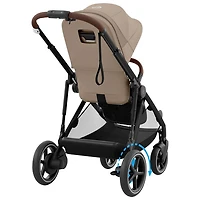 Poussette pleine grandeur convertible e-Gazelle S de Cybex - Beige amande/Noir