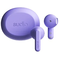 Écouteurs boutons 100 % sans fil A3 de Sudio Audio - Violet