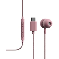 Écouteurs boutons avec fil essentiels V3 de Sudio Audio - Rose