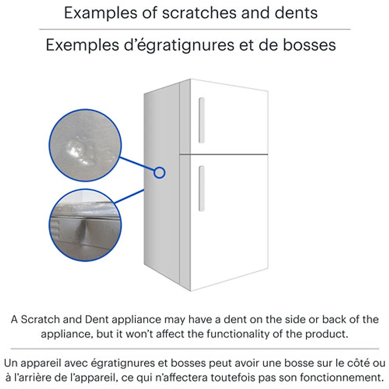 Boîte ouverte - Réfrigérateur à deux portes 25,2 pi³ 36 po de Whirlpool (WRFF3036RZ) - Inox