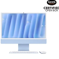 Open Box - Apple iMac 24" (Fall 2024) - Blue (Apple M4 Chip / 10-Core GPU / 16GB RAM / 512GB SSD) - English