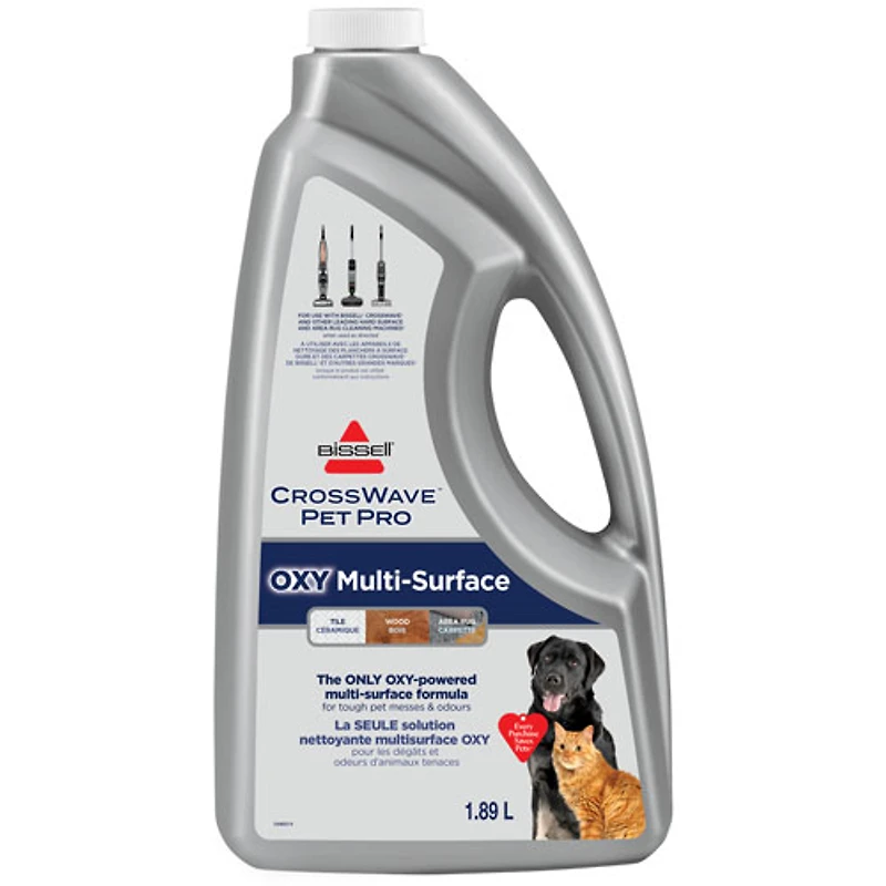 Solution nettoyante multisurface CrossWave Pet Pro Oxy de Bissell - 64 oz