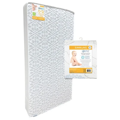 Matelas pour lit de bébé antibactérien et perméable à l'air avec protège-matelas Cooltech de Simmons
