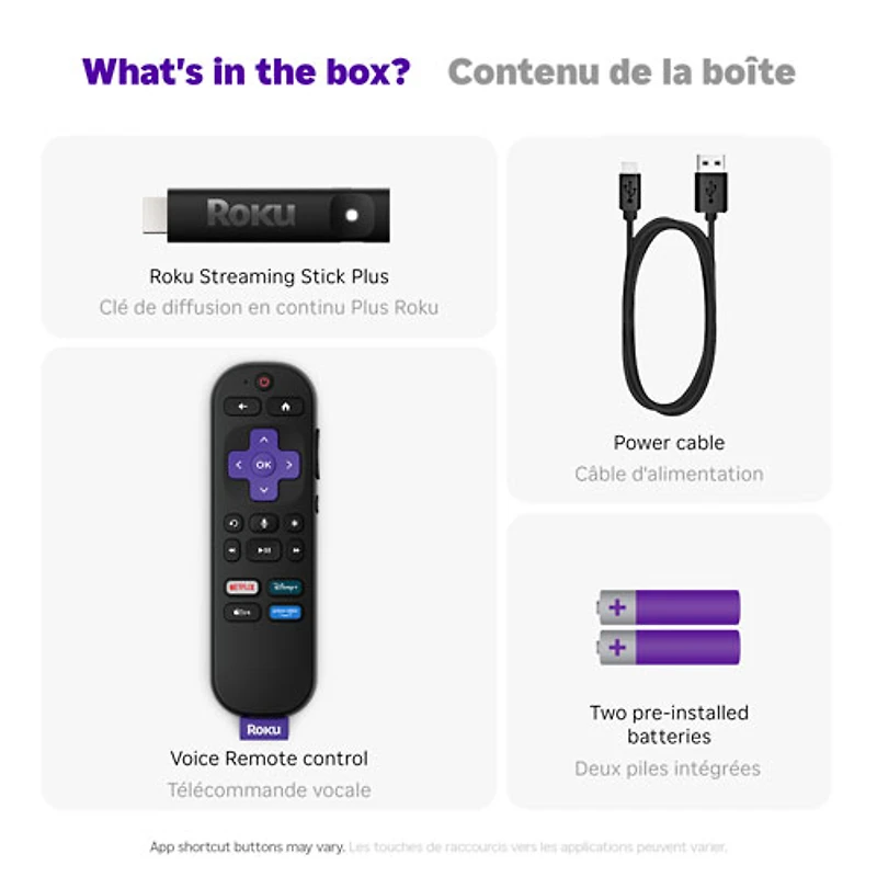 Roku Streaming Stick Plus 4K Media Streamer with Remote