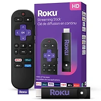 Lecteur multimédia de diffusion en continu Streaming Stick 2025 HD de Roku avec télécommande vocale