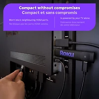 Lecteur multimédia de diffusion en continu Streaming Stick 2025 HD de Roku avec télécommande vocale
