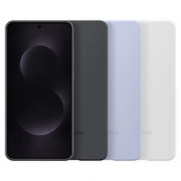 Samsung Silicone Fitted Soft Shell Case for Galaxy S25 Edge - Black