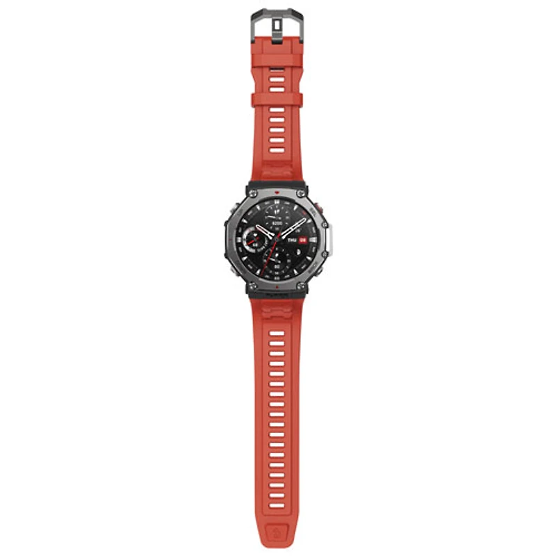 Montre intelligente T-Rex 3 de 38 mm d'Amazfit avec moniteur de fréquence cardiaque - Lave
