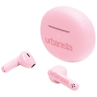 Écouteurs boutons 100 % sans fil Austin d'Urbanista - Rose pastel