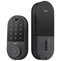 Serrure intelligente Wi-Fi à pêne dormant avec pavé numérique Tapo de TP-Link - Noir