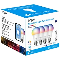 TP-Link Tapo Multicolor Smart Wi-Fi Light LED Bulb - 4 Pack