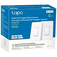 Gradateur intelligent Wi-Fi Tapo de TP-Link - Paquet de 2