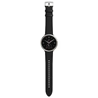 Montre intelligente Active 2 de 44 mm d'Amazfit avec bracelet de cuir et moniteur de fréquence cardiaque - Noir