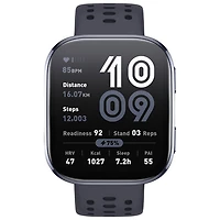 Montre intelligente Bip 6 de 50 mm d'Amazfit avec moniteur de fréquence cardiaque - Noir