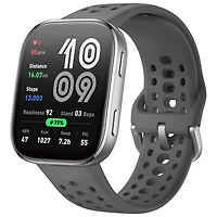 Montre intelligente Bip 6 de 50 mm d'Amazfit avec moniteur de fréquence cardiaque - Anthracite
