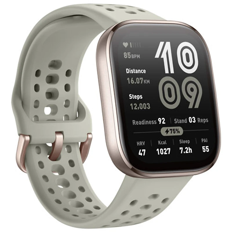 Amazfit Bip 6 50mm Smartwatch with Heart Rate Monitor - Stone