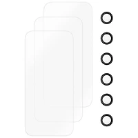 Insignia Glass Screen Protector with Camera Lens Protectors for iPhone 17 Pro - 3 Pack - Only at Best Buy