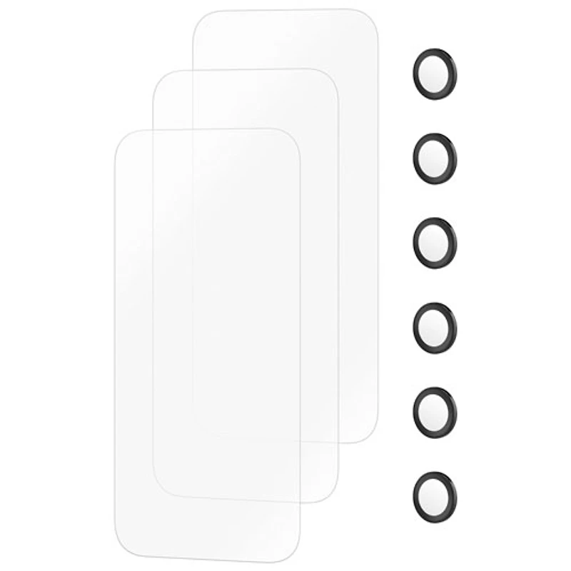 Insignia Glass Screen Protector with Camera Lens Protectors for iPhone 17 Pro - 3 Pack - Only at Best Buy